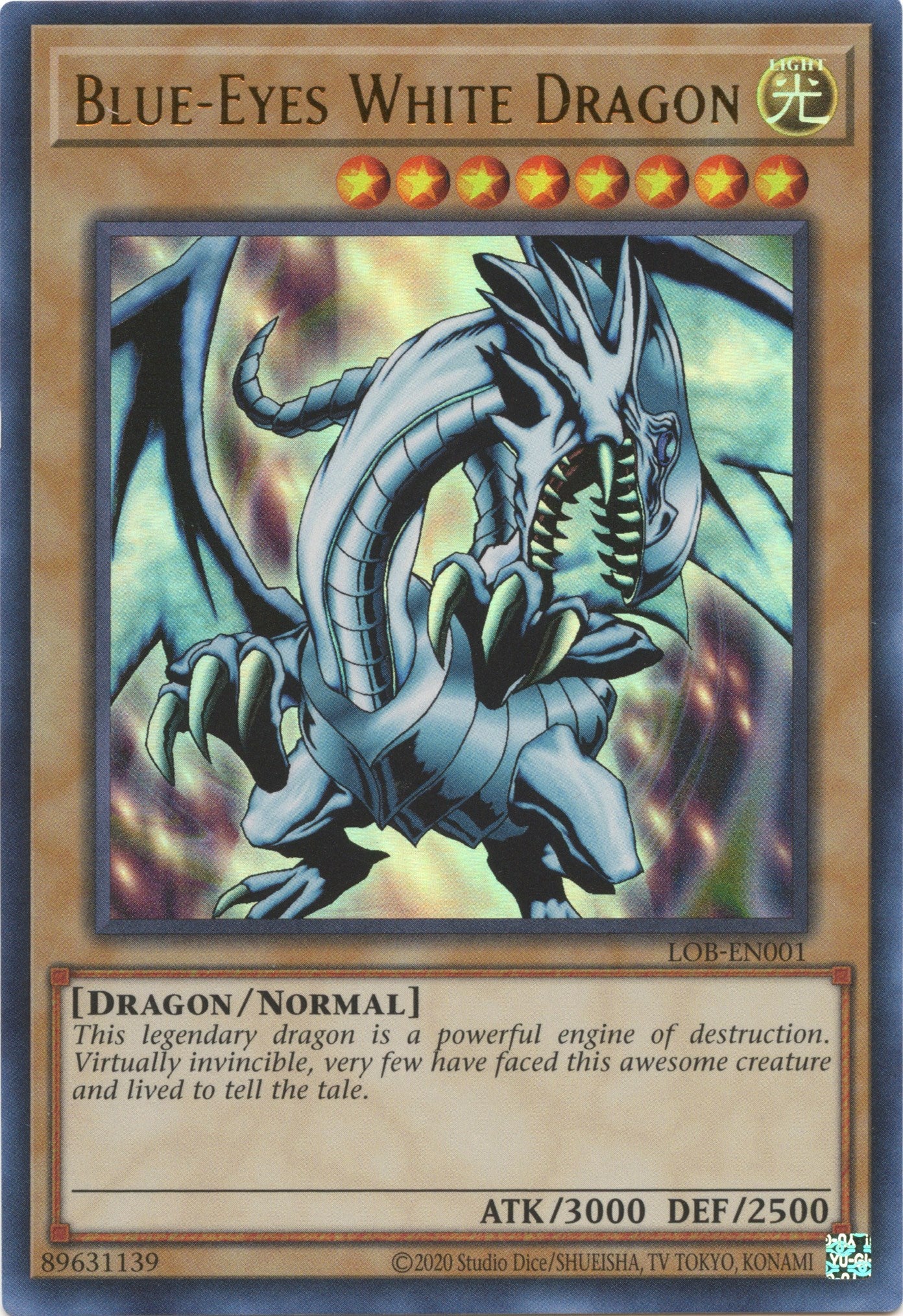 Blue-Eyes White Dragon (25th Anniversary) [LOB-EN001] Ultra Rare | Gaming Infinity