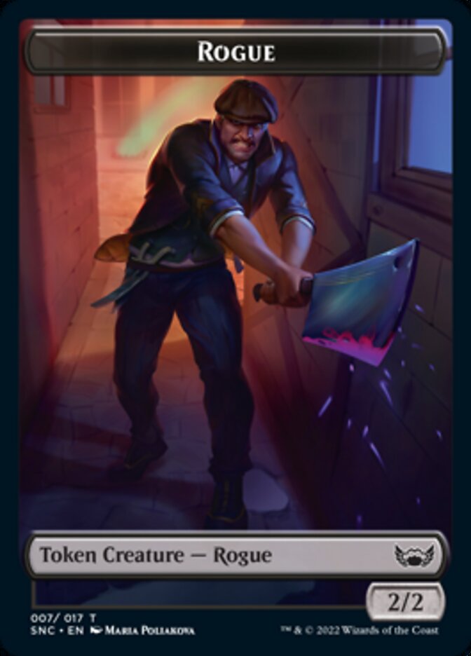 Cat // Rogue Double-sided Token [Streets of New Capenna Tokens] | Gaming Infinity