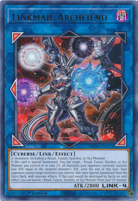 Linkmail Archfiend [MP20-EN125] Rare | Gaming Infinity