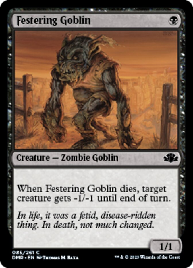 Festering Goblin [Dominaria Remastered] | Gaming Infinity