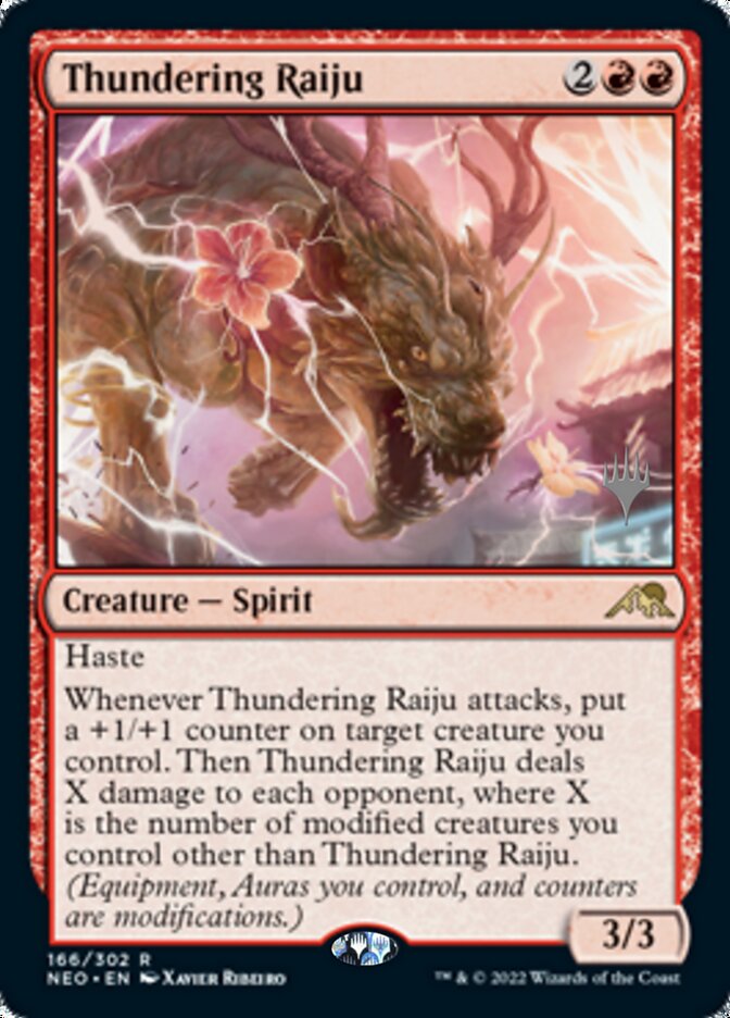 Thundering Raiju (Promo Pack) [Kamigawa: Neon Dynasty Promos] | Gaming Infinity