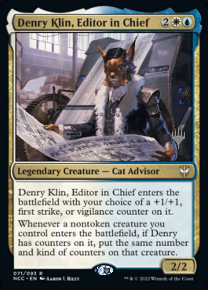 Denry Klin, Editor in Chief (Promo Pack) [Streets of New Capenna Commander Promos] | Gaming Infinity