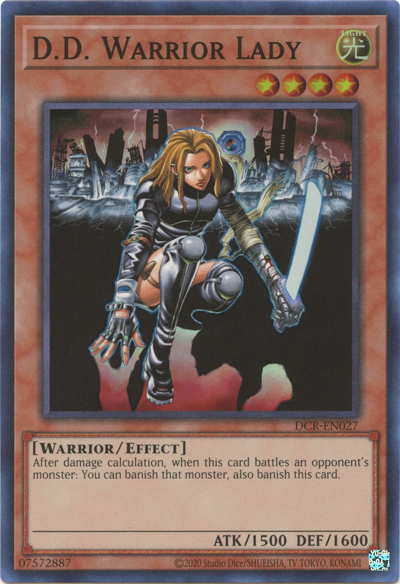 D.D. Warrior Lady (25th Anniversary) [DCR-EN027] Super Rare | Gaming Infinity