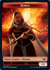 Human (001) // Human (010) Double-sided Token [Innistrad: Crimson Vow Tokens] | Gaming Infinity