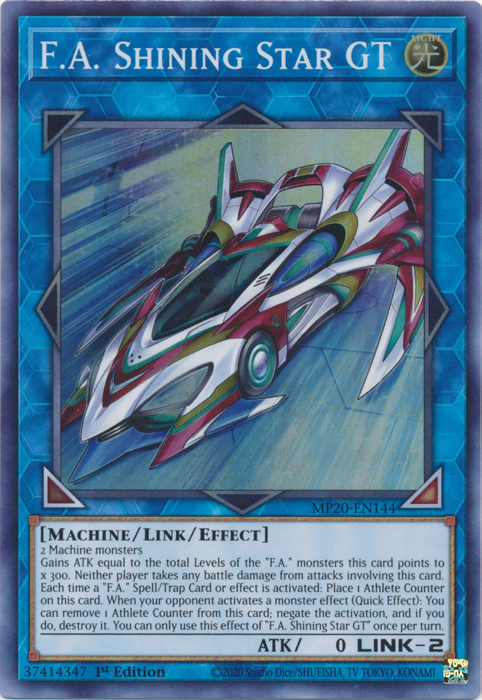 F.A. Shining Star GT [MP20-EN144] Super Rare | Gaming Infinity