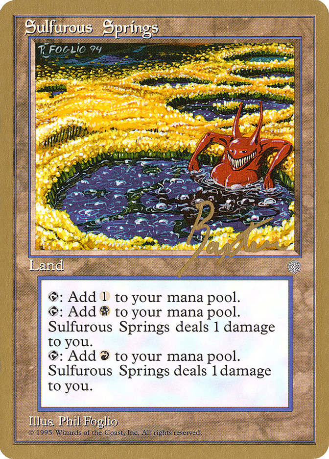 Sulfurous Springs (George Baxter) [Pro Tour Collector Set] | Gaming Infinity