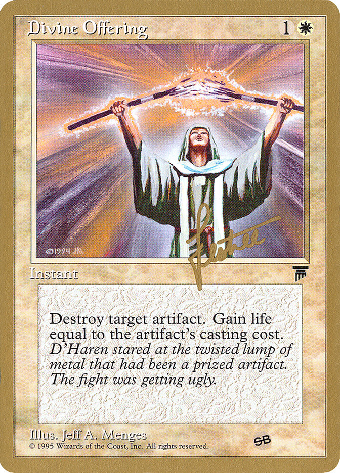 Divine Offering (Bertrand Lestree) (SB) [Pro Tour Collector Set] | Gaming Infinity