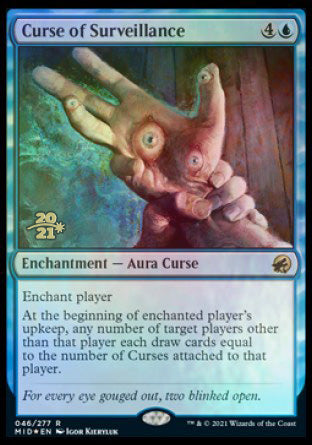 Curse of Surveillance [Innistrad: Midnight Hunt Prerelease Promos] | Gaming Infinity