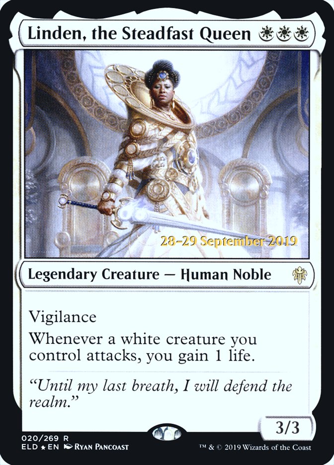 Linden, the Steadfast Queen  [Throne of Eldraine Prerelease Promos] | Gaming Infinity