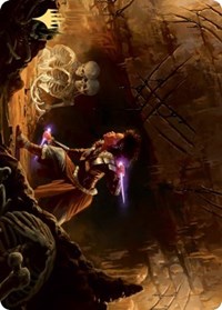 Dogged Pursuit Art Card (Gold-Stamped Signature) [Kaldheim: Art Series] | Gaming Infinity