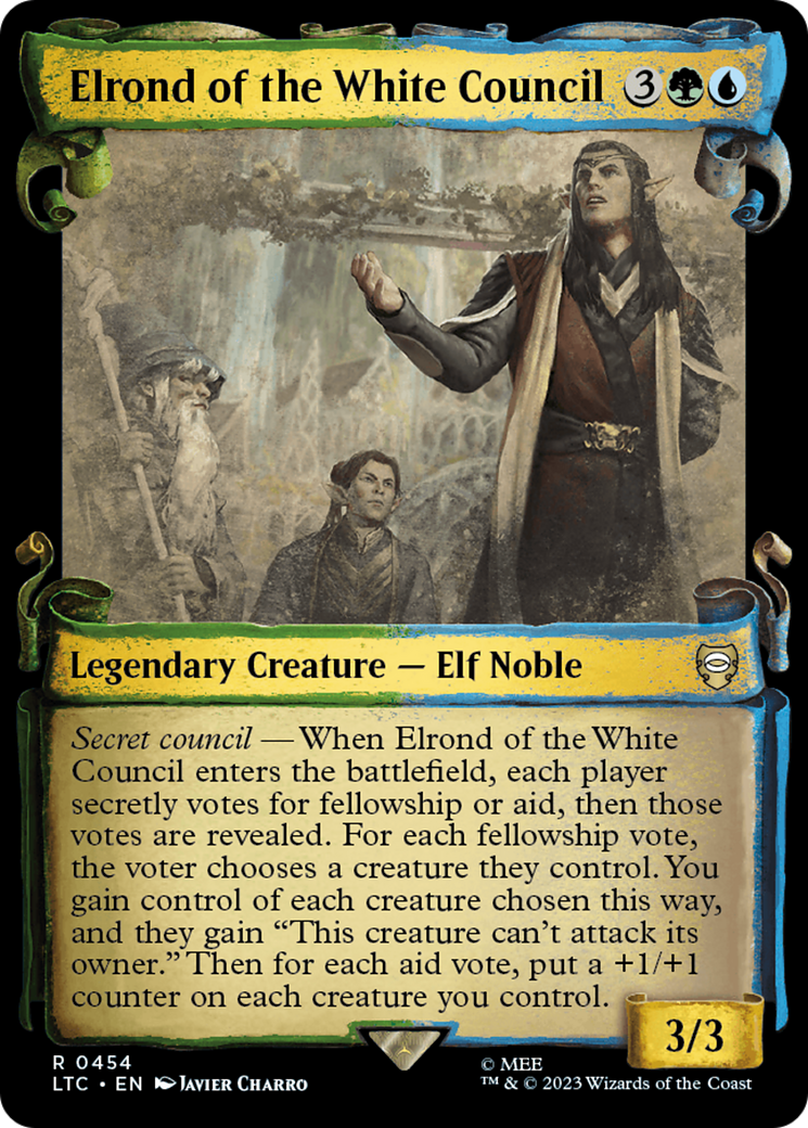 Elrond of the White Council [The Lord of the Rings: Tales of Middle-Earth Commander Showcase Scrolls] | Gaming Infinity