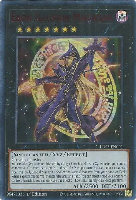 Ebon Illusion Magician (Red) [LDS3-EN091] Ultra Rare | Gaming Infinity