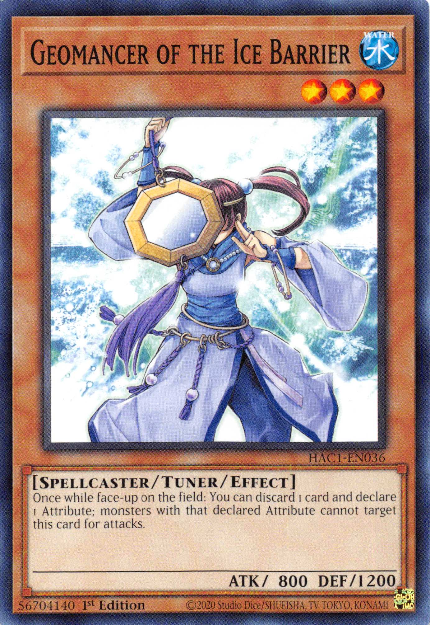 Geomancer of the Ice Barrier (Duel Terminal) [HAC1-EN036] Parallel Rare | Gaming Infinity