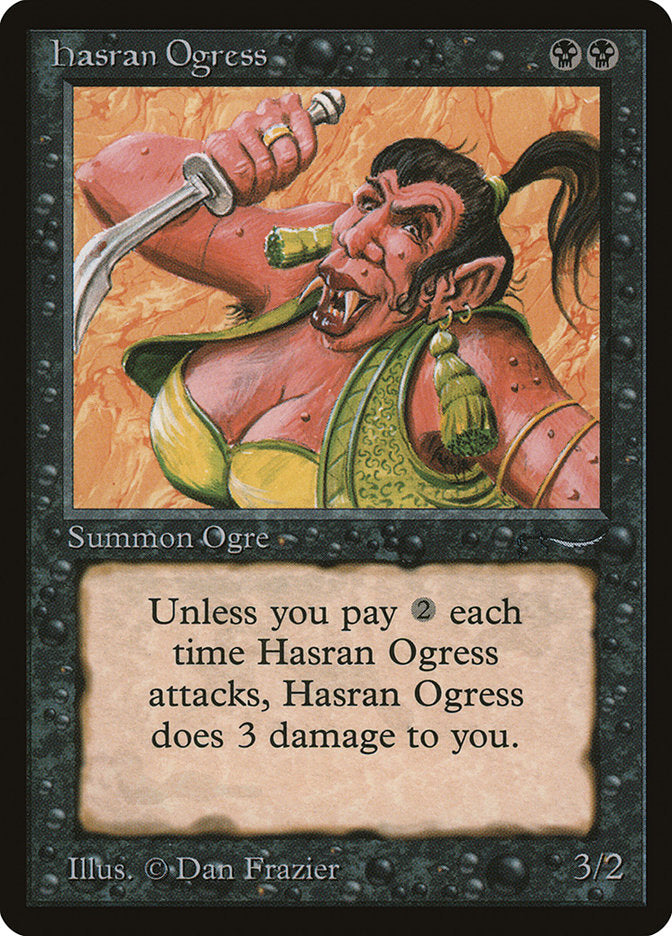 Hasran Ogress (Dark Mana Cost) [Arabian Nights] | Gaming Infinity