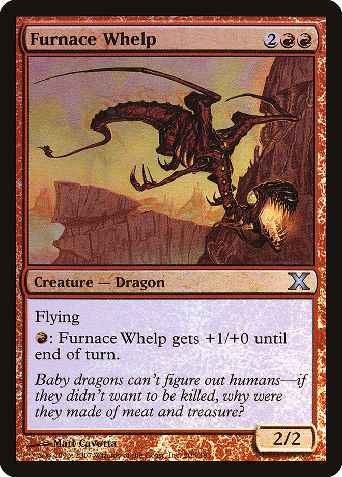 Furnace Whelp (Premium Foil) [Tenth Edition] | Gaming Infinity