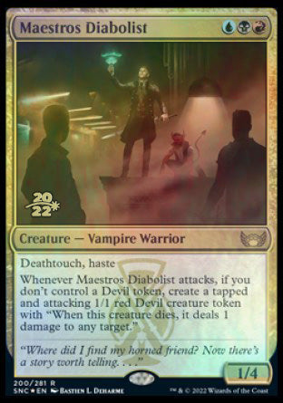 Maestros Diabolist [Streets of New Capenna Prerelease Promos] | Gaming Infinity