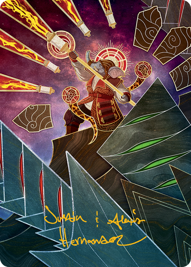 Quintorius, Loremaster Art Card (63) (Gold-Stamped Signature) [March of the Machine Art Series] | Gaming Infinity