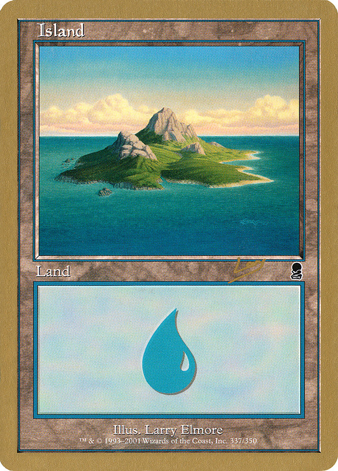 Island (rl337) (Raphael Levy) [World Championship Decks 2002] | Gaming Infinity