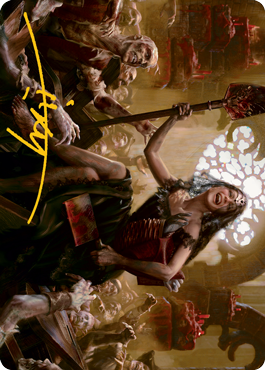 Gisa, Glorious Resurrector Art Card (Gold-Stamped Signature) [Innistrad: Midnight Hunt Art Series] | Gaming Infinity