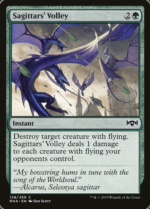 Sagittars' Volley [Ravnica Allegiance] | Gaming Infinity