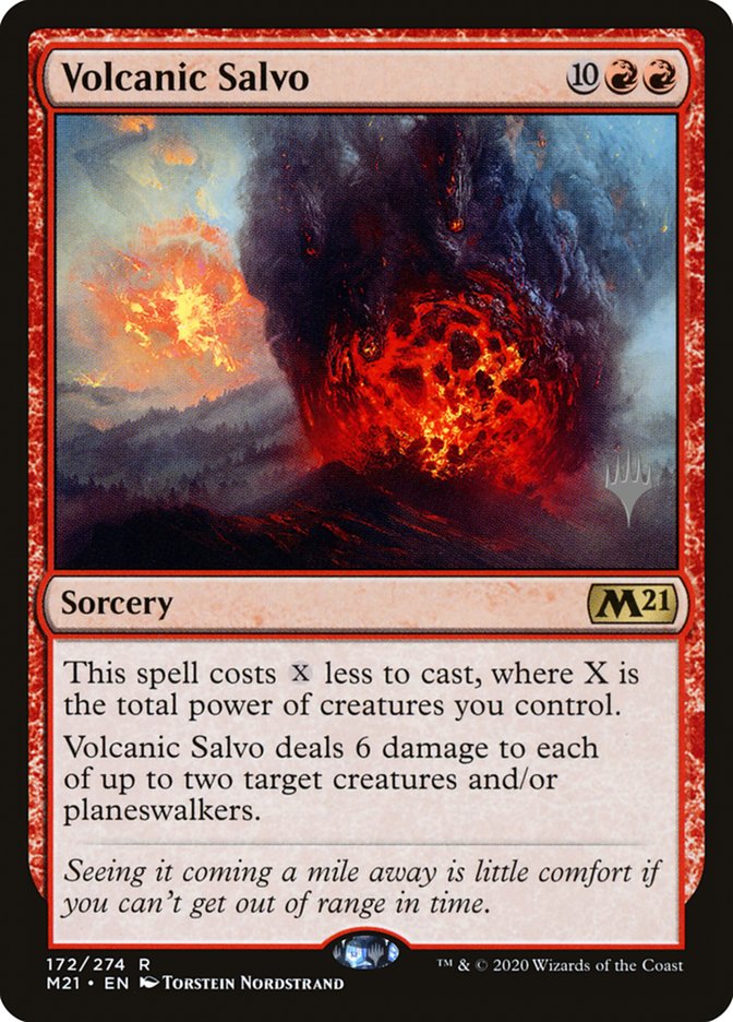 Volcanic Salvo (Promo Pack) [Core Set 2021 Promos] | Gaming Infinity