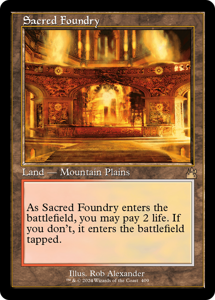 Sacred Foundry (Retro) [Ravnica Remastered] | Gaming Infinity