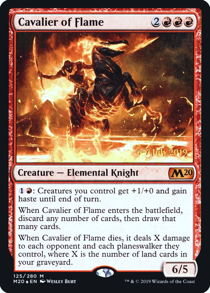 Cavalier of Flame  [Core Set 2020 Prerelease Promos] | Gaming Infinity