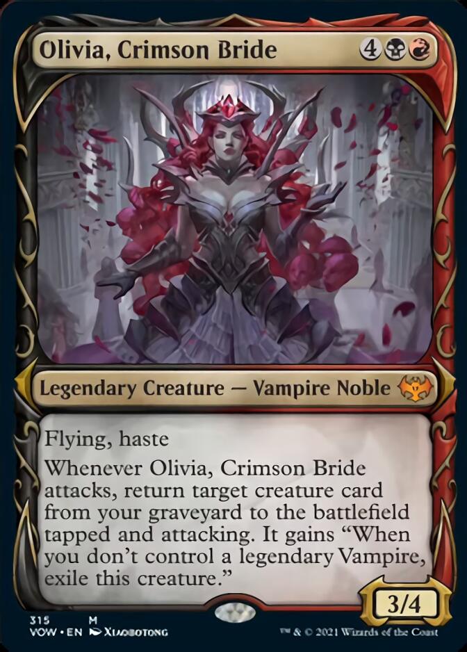 Olivia, Crimson Bride (Showcase Fang Frame) [Innistrad: Crimson Vow] | Gaming Infinity