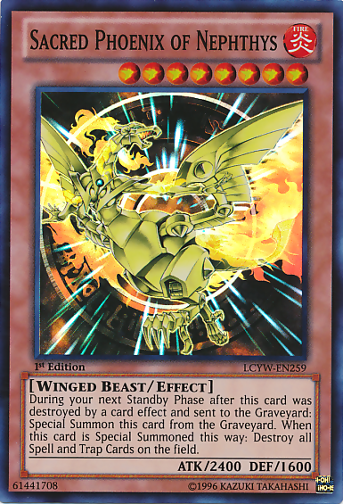 Sacred Phoenix of Nephthys [LCYW-EN259] Super Rare | Gaming Infinity