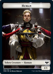 Human (001) // Treasure Double-sided Token [Innistrad: Crimson Vow Tokens] | Gaming Infinity