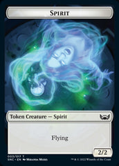 Fish // Spirit Double-sided Token [Streets of New Capenna Tokens] | Gaming Infinity