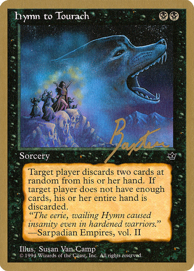 Hymn to Tourach (Wolf) (George Baxter) [Pro Tour Collector Set] | Gaming Infinity