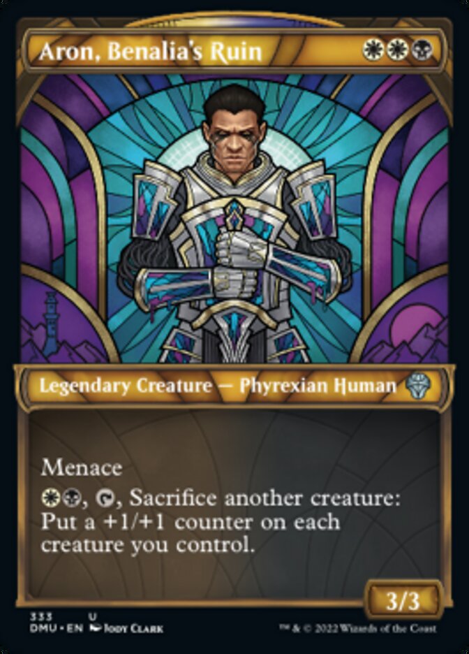 Aron, Benalia's Ruin (Showcase Textured) [Dominaria United] | Gaming Infinity