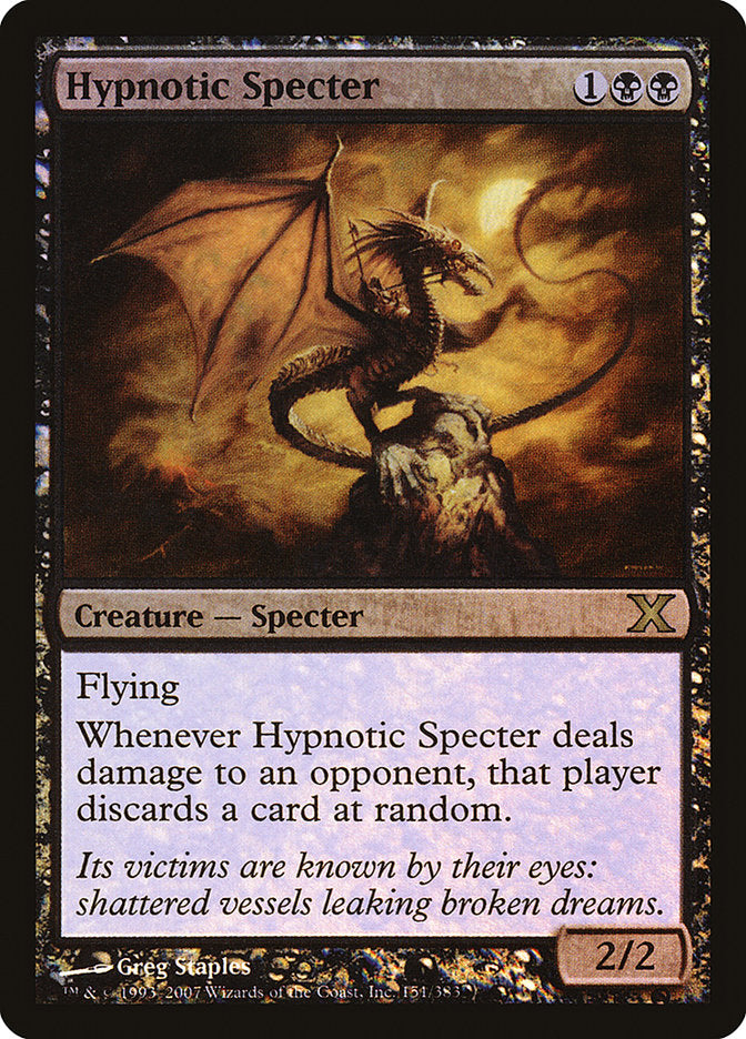 Hypnotic Specter (Premium Foil) [Tenth Edition] | Gaming Infinity