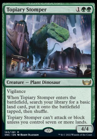 Topiary Stomper (Promo Pack) [Streets of New Capenna Promos] | Gaming Infinity