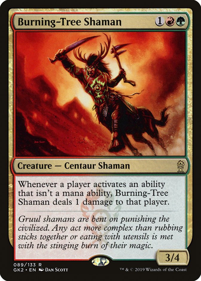 Burning-Tree Shaman [Ravnica Allegiance Guild Kit] | Gaming Infinity