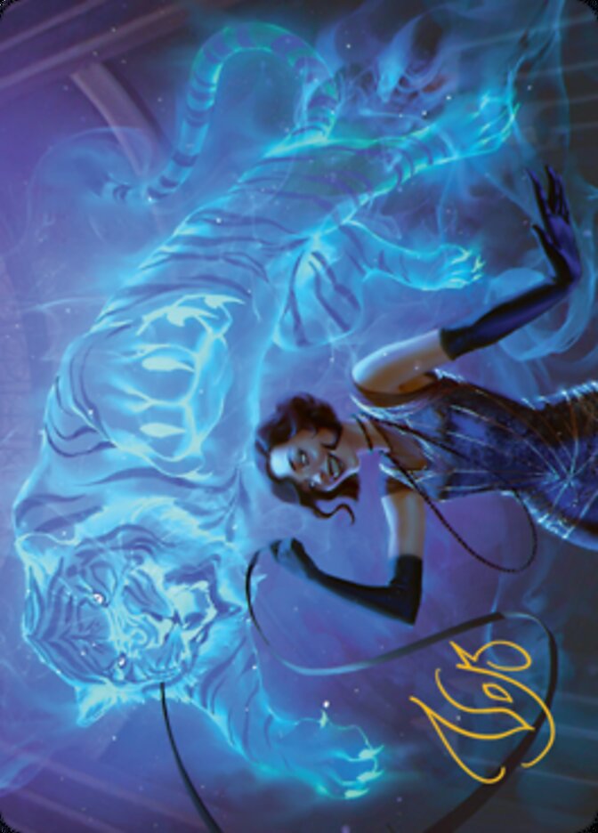 Extravagant Replication Art Card (Gold-Stamped Signature) [Streets of New Capenna Art Series] | Gaming Infinity