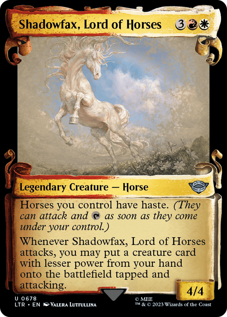 Shadowfax, Lord of Horses [The Lord of the Rings: Tales of Middle-Earth Showcase Scrolls] | Gaming Infinity