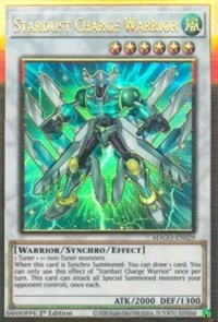 Stardust Charge Warrior [MAGO-EN029] Gold Rare | Gaming Infinity