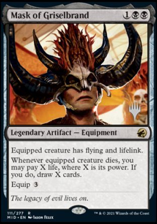 Mask of Griselbrand (Promo Pack) [Innistrad: Midnight Hunt Promos] | Gaming Infinity