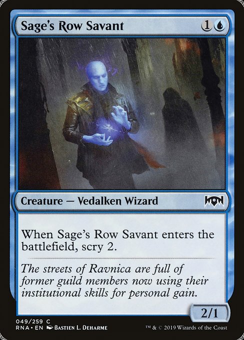 Sage's Row Savant [Ravnica Allegiance] | Gaming Infinity