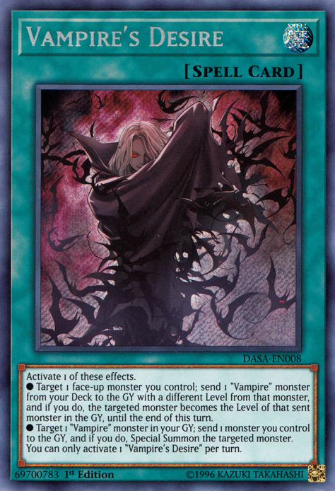 Vampire's Desire [DASA-EN008] Secret Rare | Gaming Infinity