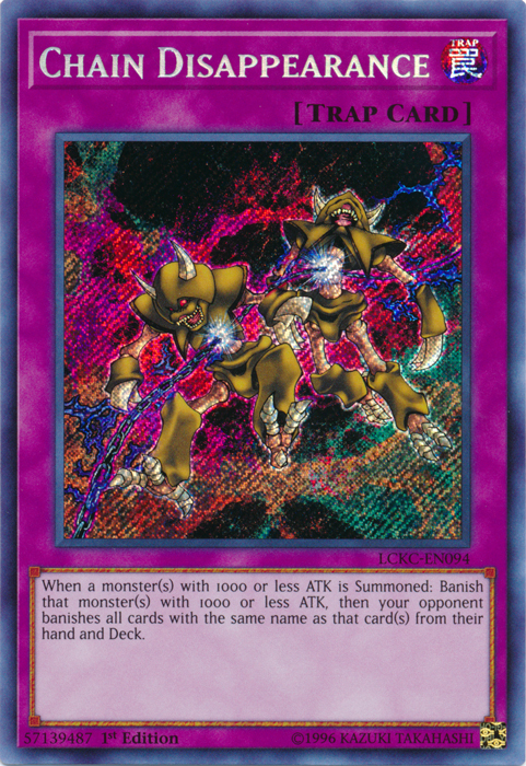 Chain Disappearance [LCKC-EN094] Secret Rare | Gaming Infinity