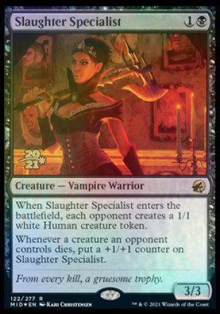 Slaughter Specialist [Innistrad: Midnight Hunt Prerelease Promos] | Gaming Infinity