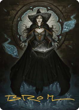 Tasha, the Witch Queen Art Card (76) (Gold-Stamped Signature) [Commander Legends: Battle for Baldur's Gate Art Series] | Gaming Infinity