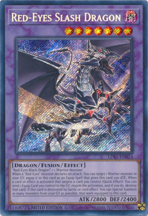 Red-Eyes Slash Dragon [LDS1-EN014] Secret Rare | Gaming Infinity