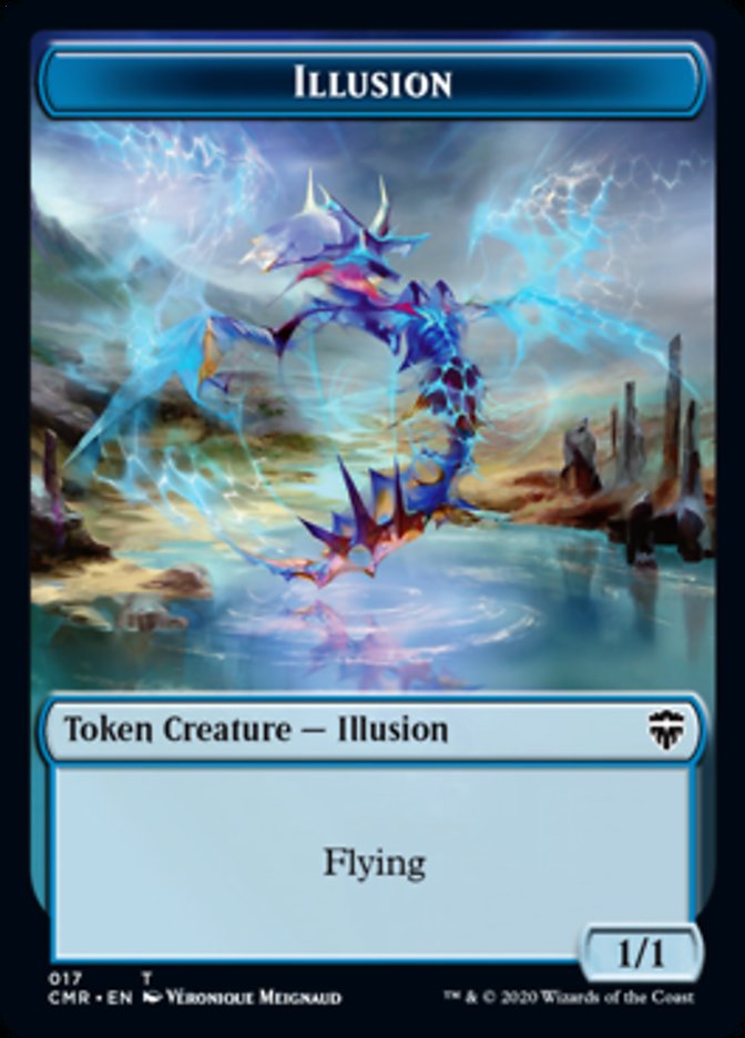 Illusion // Saproling Token [Commander Legends Tokens] | Gaming Infinity