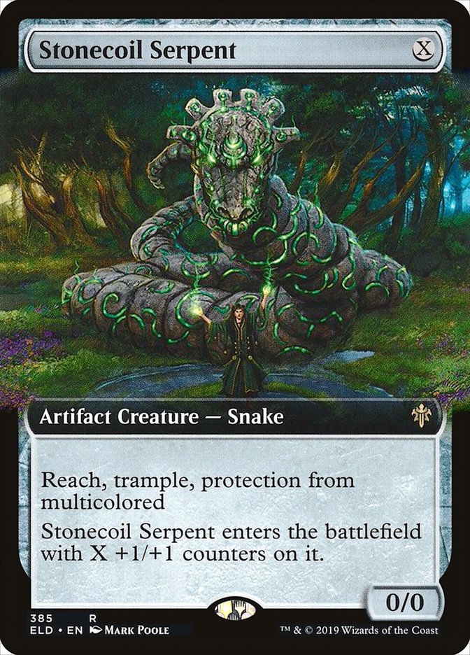 Stonecoil Serpent (Extended Art) [Throne of Eldraine] | Gaming Infinity