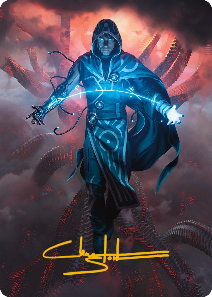 Jace, the Perfected Mind Art Card (Gold-Stamped Signature) [Phyrexia: All Will Be One Art Series] | Gaming Infinity