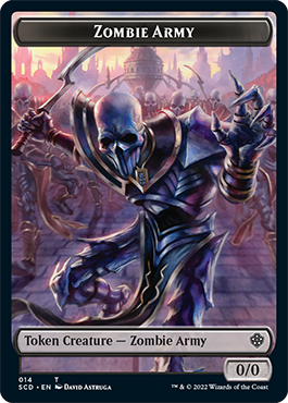 Zombie // Zombie Army Double-Sided Token [Starter Commander Decks] | Gaming Infinity